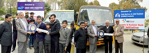 J&K Bank donates vehicles for special children J&K Bank donates vehicles for special children