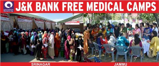 International Women’s Day. J&K Bank organizes Free Medical Camps f… International Women’s Day. J&K Bank organizes Free Medical Camps f…