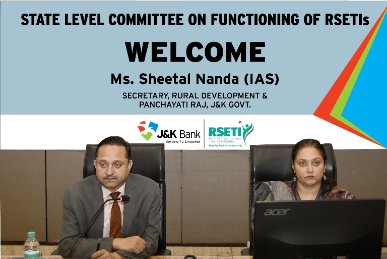 J&K Bank  conducts State Level Review Meeting of RSETIs