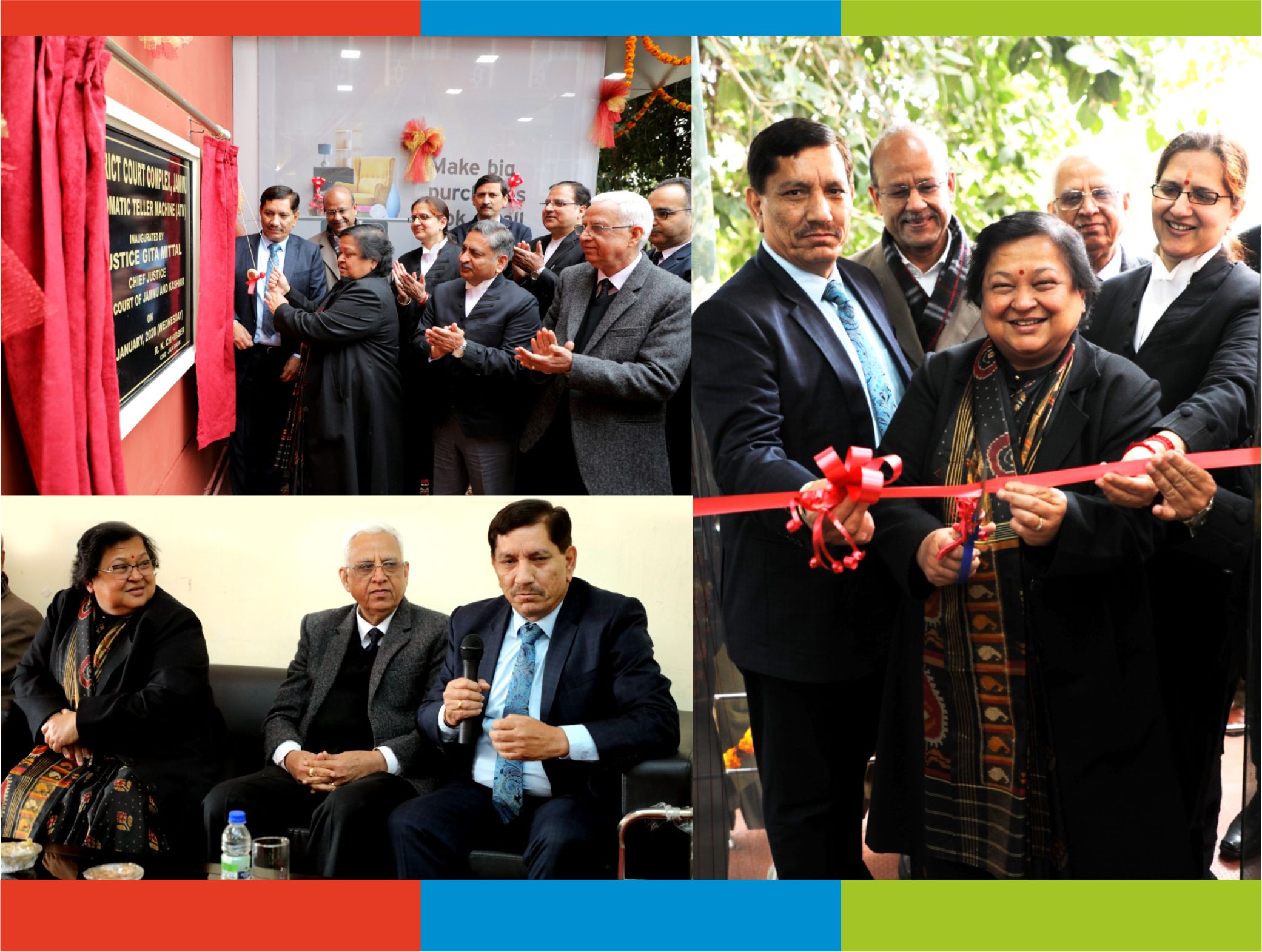 Chief Justice J&K High Court inaugurates J&K Bank ATM