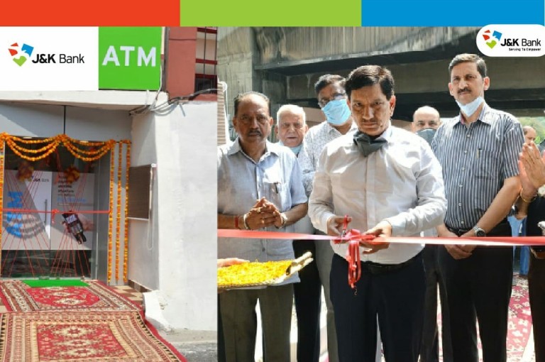 J&K Bank CMD inaugurates ATM at Moyhal Sabha in Jammu