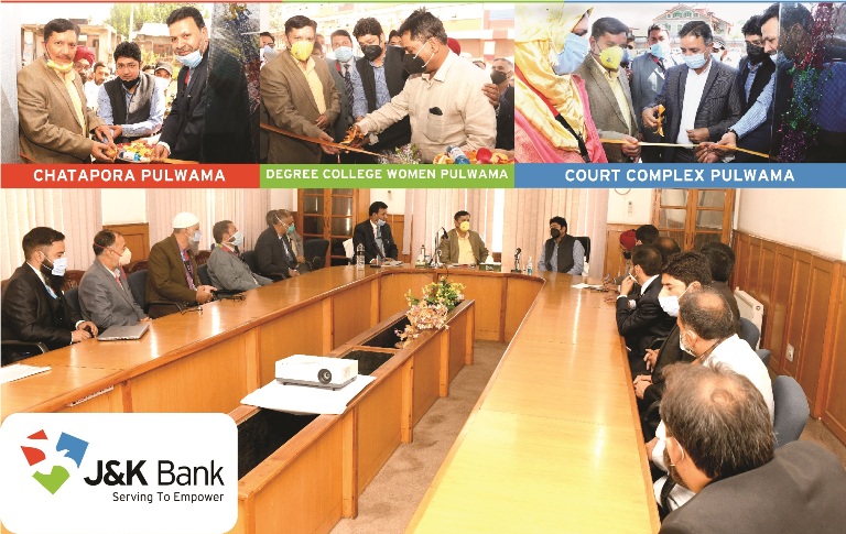 J&K Bank commissions 5 ATMs in Pulwama