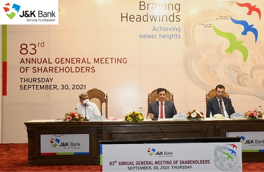 J&K Bank hosts 83rd Annual  General Meeting