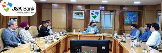 Jammu Chamber felicitates J&K Bank CMD. "He has proved his le…