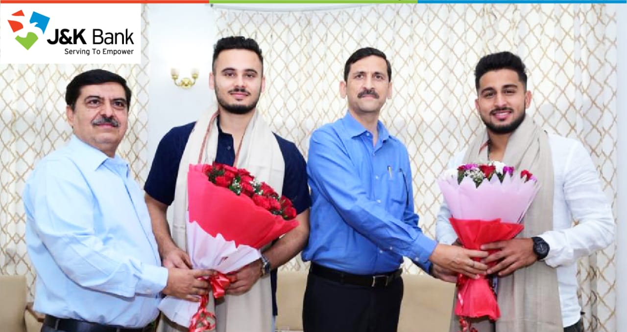 J&K Bank honours two IPL-famed cricketers