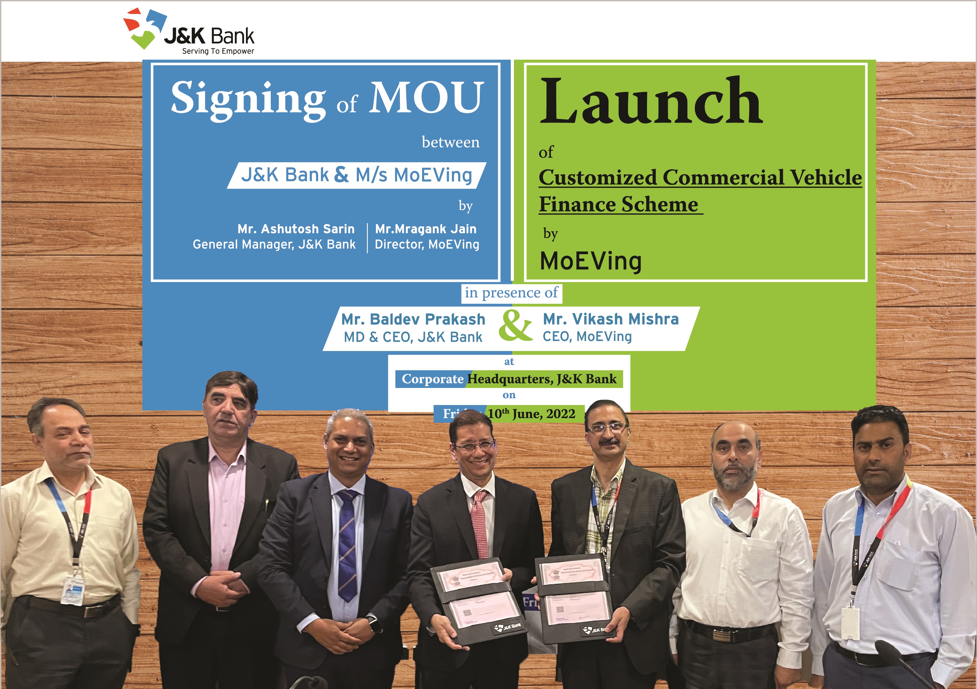 Jammu and Kashmir Bank ties-up with MoEVing to facilitate affordable f…
