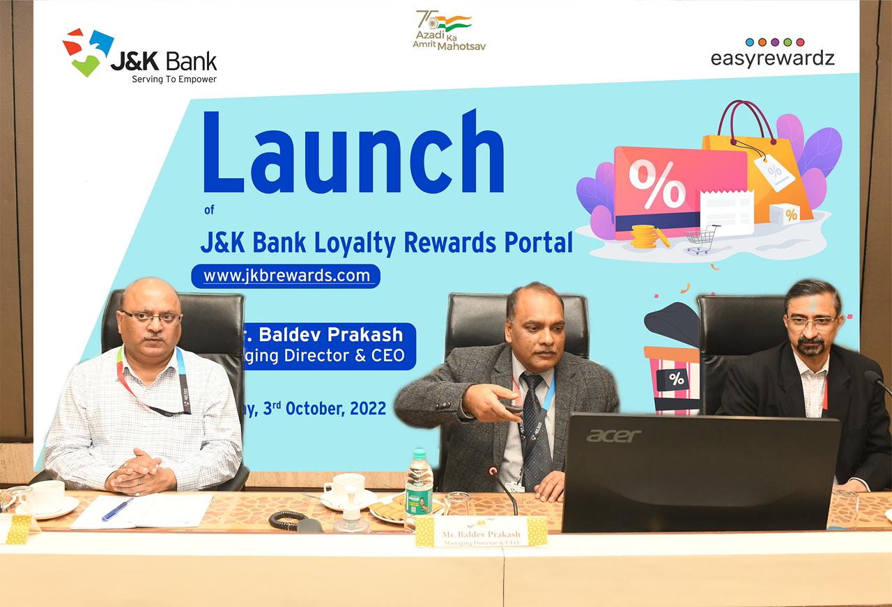 MD J&K Bank launches Loyalty Rewards  Program, inaugurates Portal…