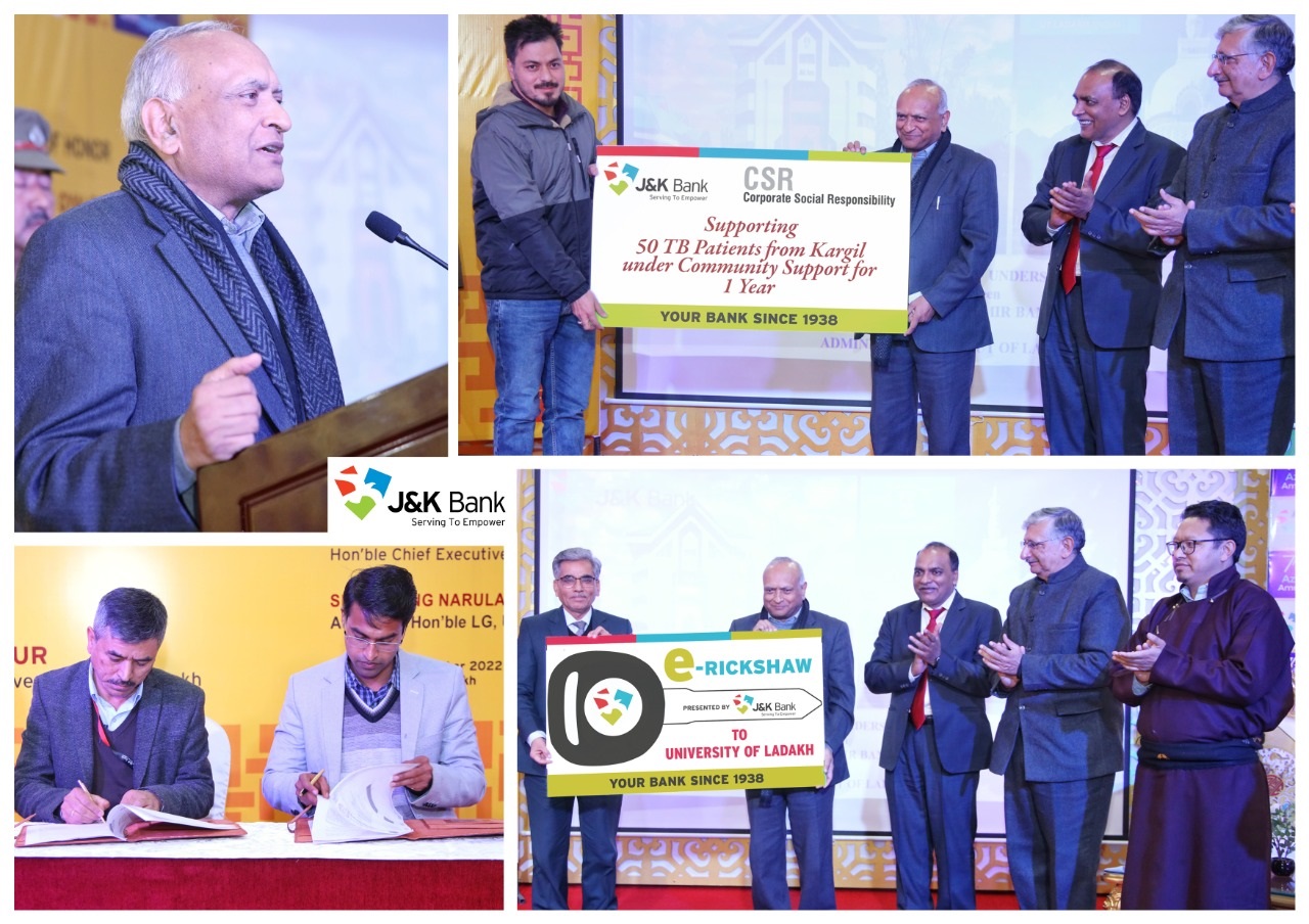 J&K Bank signs MoU with Ladakh Administration, takes initiatives u…