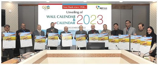 J&K Bank unveils its Wall Calendar - 2023