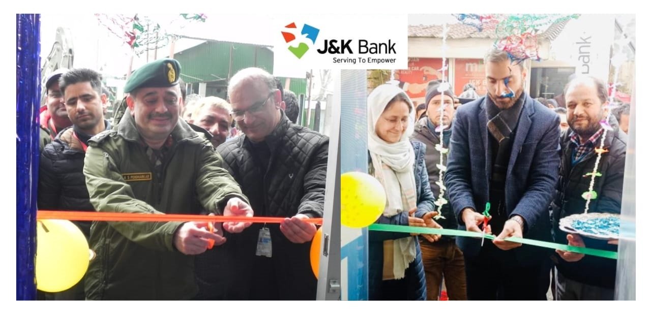 J&K Bank commissions ATM in Kupwara, CRM at TP Anantnag