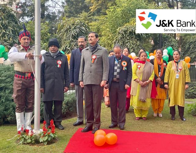 J&K Bank celebrates nation's 74th Republic Day MD & CEO B…