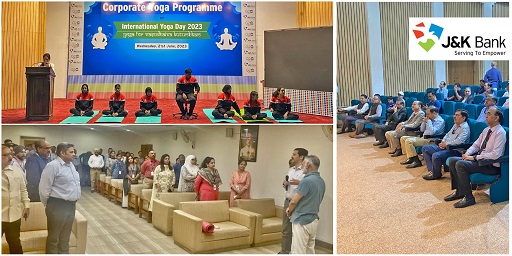 J&K Bank observes International Yoga Day, organises yoga sessions