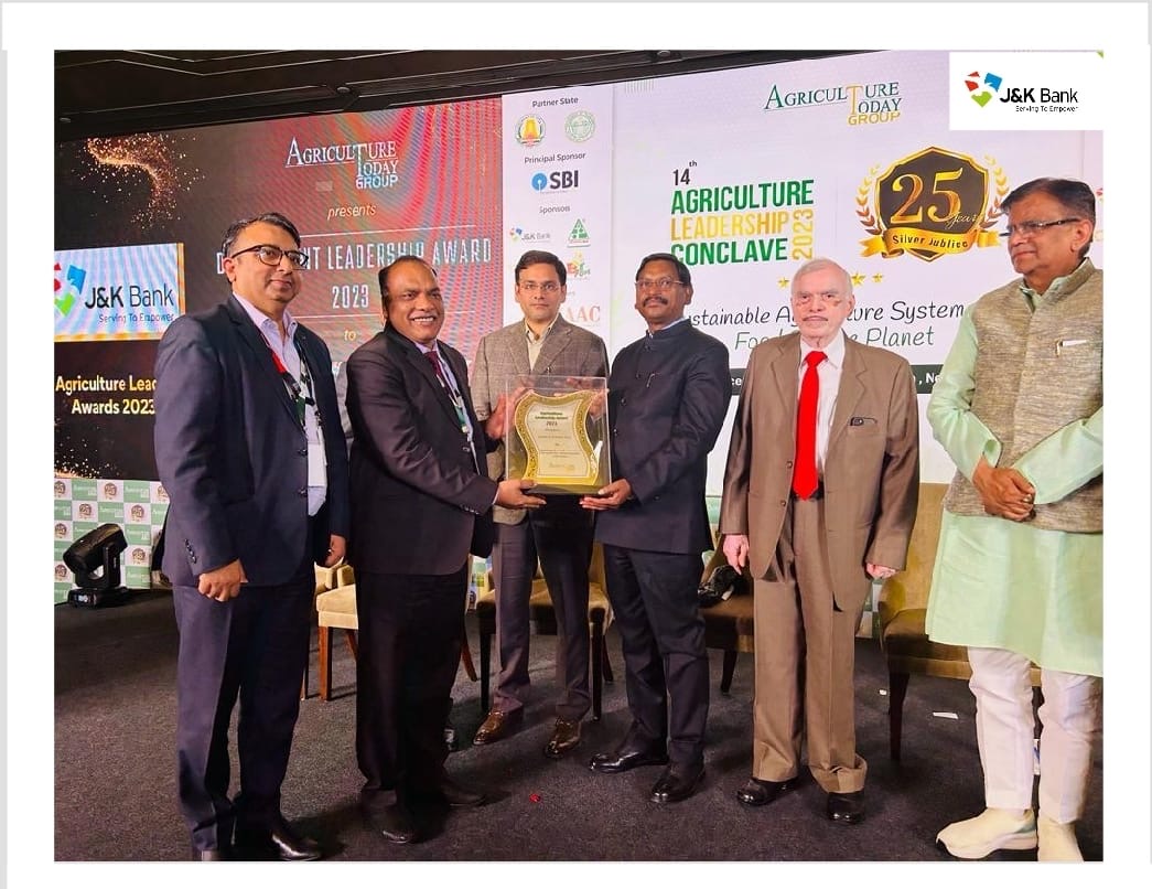 J&K Bank bags & Development Leadership Award  - 2023 It is a t…
