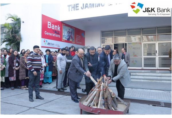 J&K Bank celebrates Lohri with festive spirit in Jammu