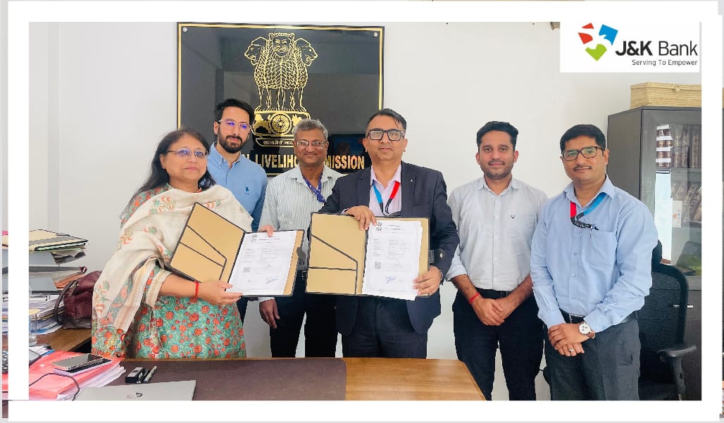 J&K Bank signs MoU with JKRLM to empower rural women through ‘Lal…