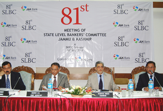 81st SLBC meet : J&K Bank overachieves credit targets, disburses R… 81st SLBC meet : J&K Bank overachieves credit targets, disburses R…