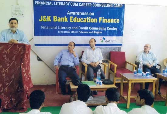 J&K Bank commissions ATM in Sagam, conducts fin lit camp at Tral