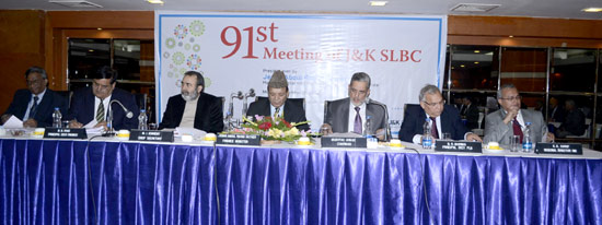 J&K BANK CONVENES 91st MEETING OF J&K SLBC :J&K Bank contr…