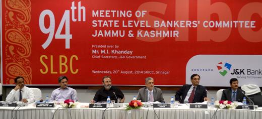 94th SLBC meeting held - J&K Bank major contributor with 66.42 pc… 94th SLBC meeting held - J&K Bank major contributor with 66.42 pc…