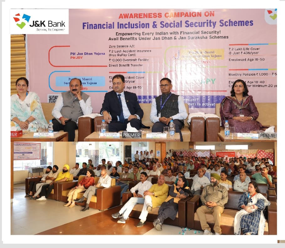 J&K Bank organises Mega Camp on Financial Inclusion at Satwari, Ja…