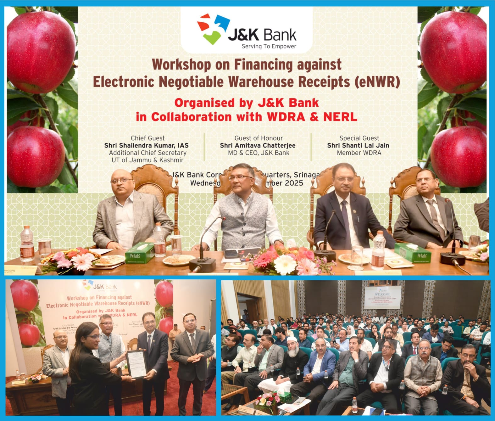 J&K Bank organizes workshop on Electronic Negotiable Warehouse Rec…