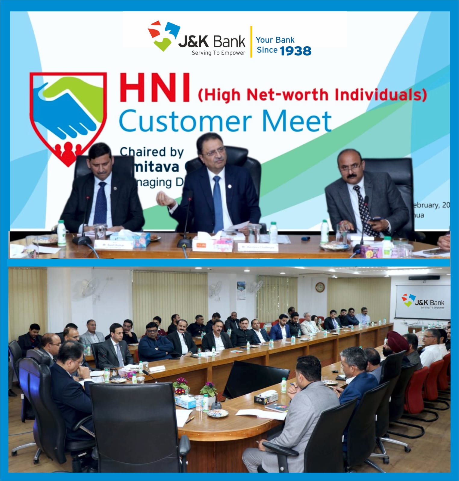 J&K Bank hosts HNI Customer Meet in Kathua  We envisage the progre…