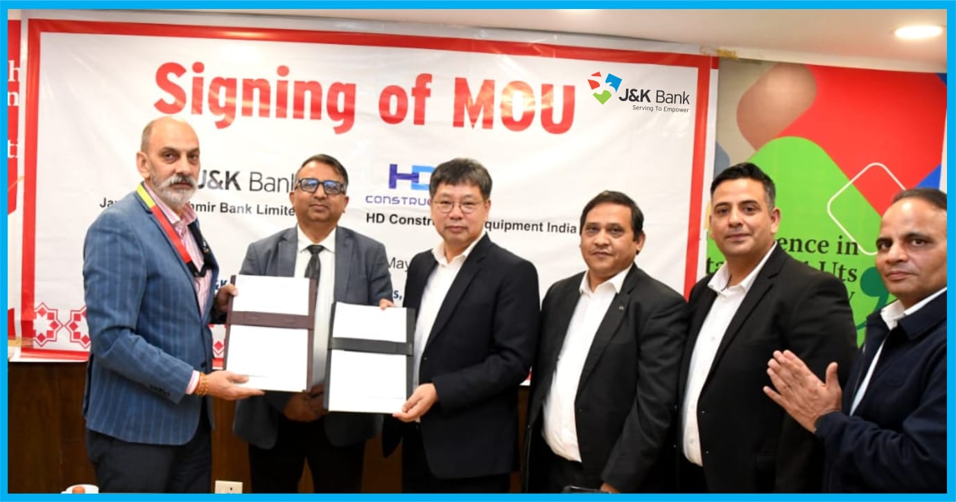 J&K Bank partners with HD Construction Equipment India to ease equ…