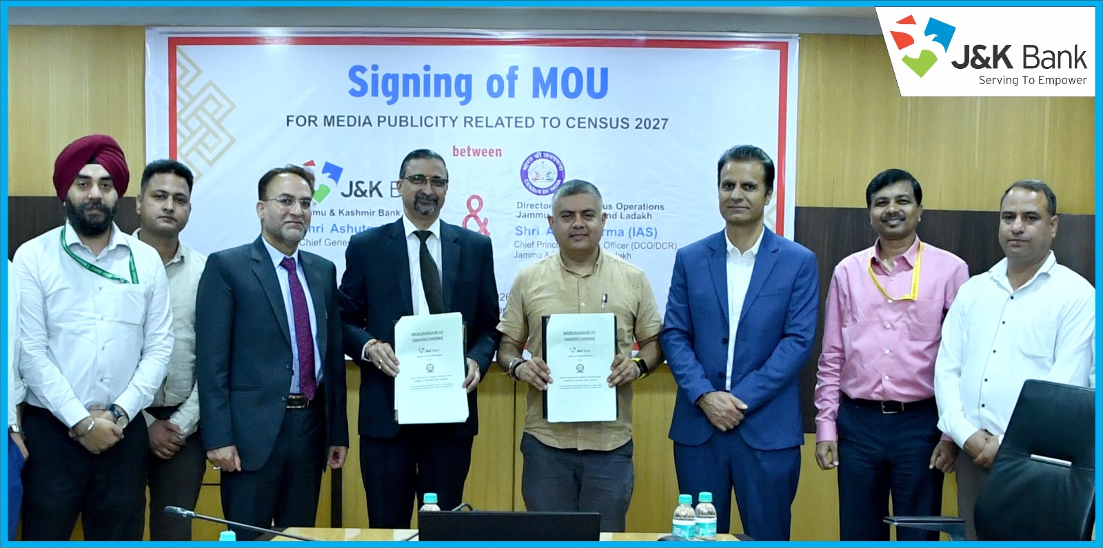 J&K Bank inks maiden strategic partnership with Directorate of Cen…